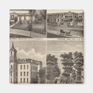 Imán Rapidan Mills y sus habitantes en Rapidan, Minneso