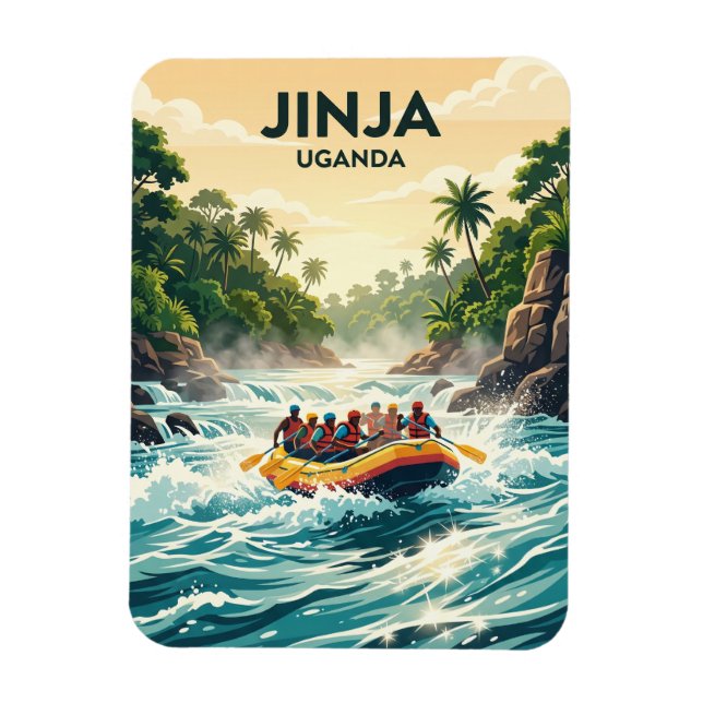 Imán Rápidos del río Nilo Blanco, Jinja Uganda (Vertical)