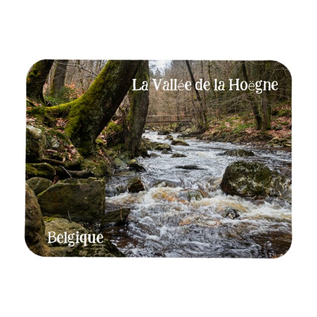 Imán Rápidos pintorescos del río del valle de Hoegne (Horizontal)