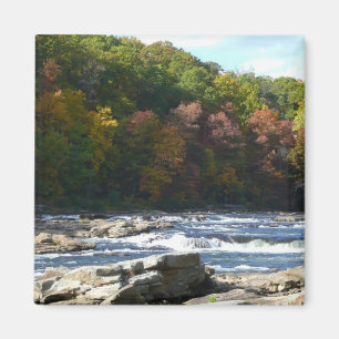 Imán Rapids del río Ohiopyle en el otoño de Pensilvania