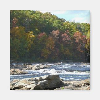 Imán Rapids del río Ohiopyle en el otoño de Pensilvania