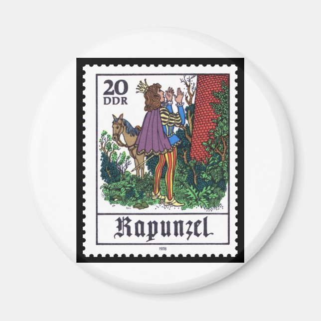 Imán Rapunzel 20 DDR 1978 (Frente)