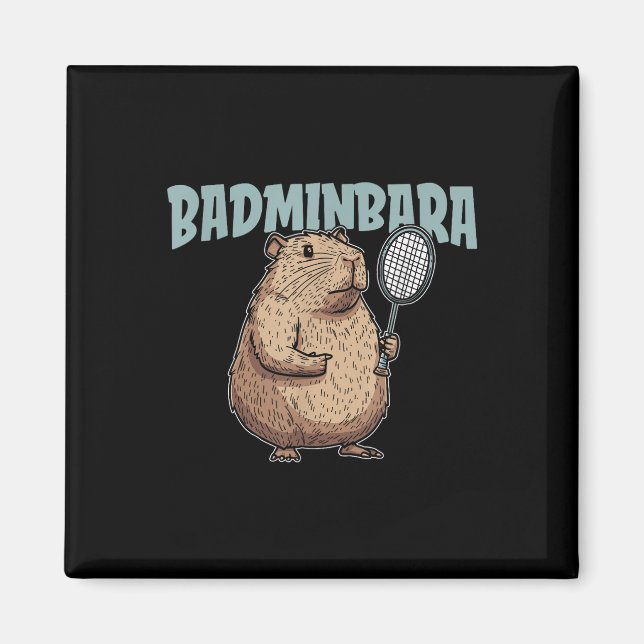 Imán Raqueta de Badminbara - Equipo de Bádminton Capyba (Frente)