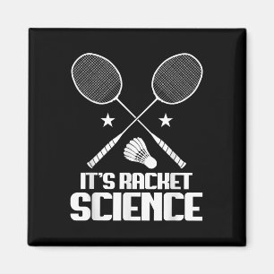 Imán Raqueta de bádminton Ciencia Lanzadera Jugador de