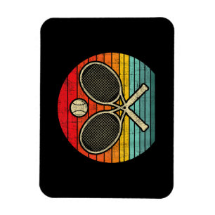Imán Raqueta de tenis cruzada retro vintage - Amante de