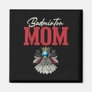 Imán Raqueta de Volante de Mamá de Bádminton 