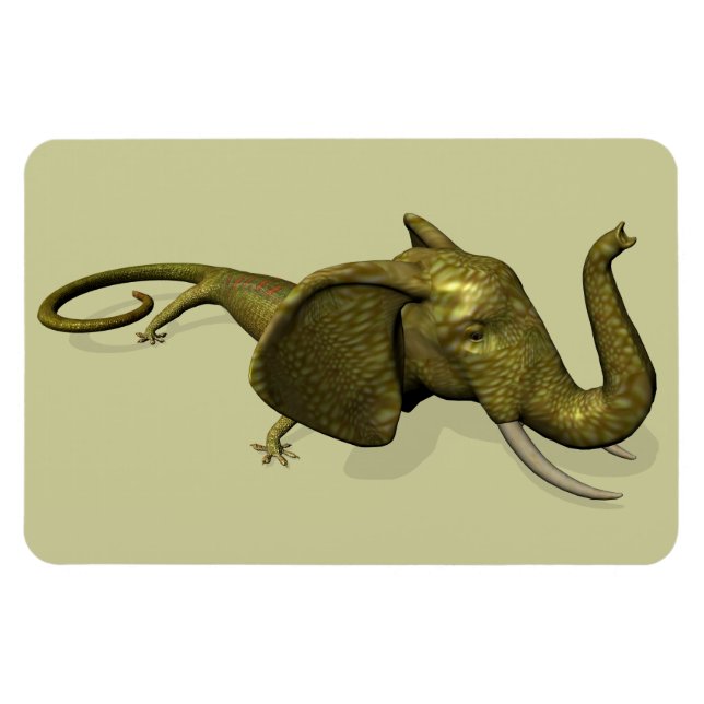 Imán Raramente visto Geckophant (Horizontal)