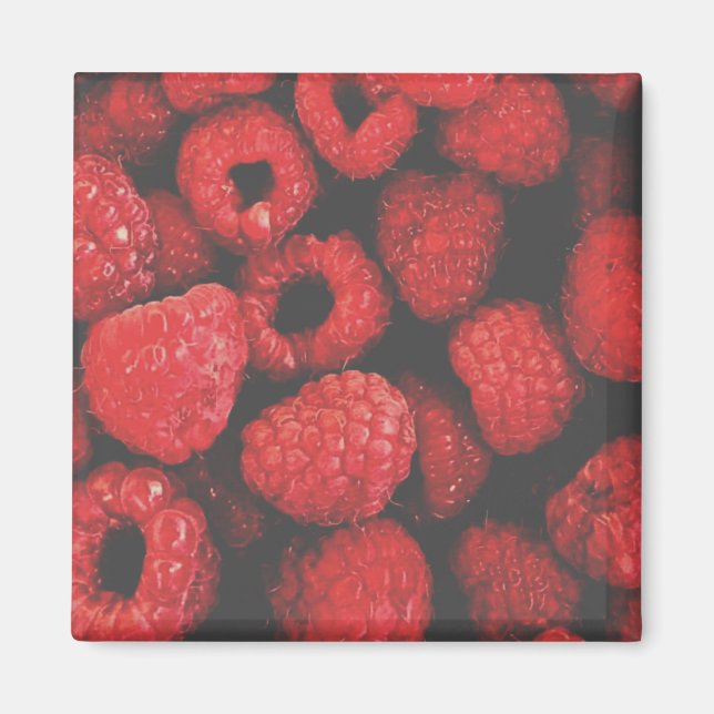 IMÁN "RASBERRIES" REFRIGERADOR DE ALIMENTOS MAGNET (Frente)