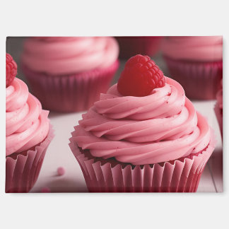 Imán Raspberry Cupcakes