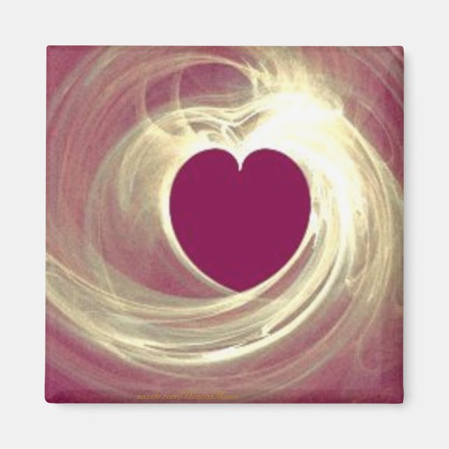 Imán Raspberry Heart (Frente)