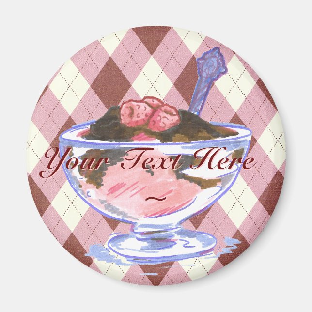 Imán Raspberry Icecream Magnet (Frente)