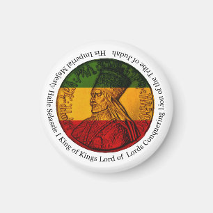 Imán Rasta León conquistador de Judá Su Majestad Magnet