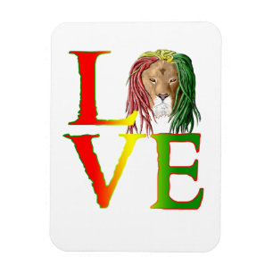 Imán Rasta Lion Jamaican Reggae Love