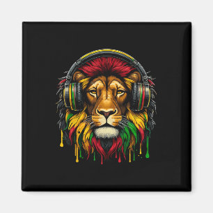 Imán Rasta Raggae Jamaica Auriculares Musicales León De