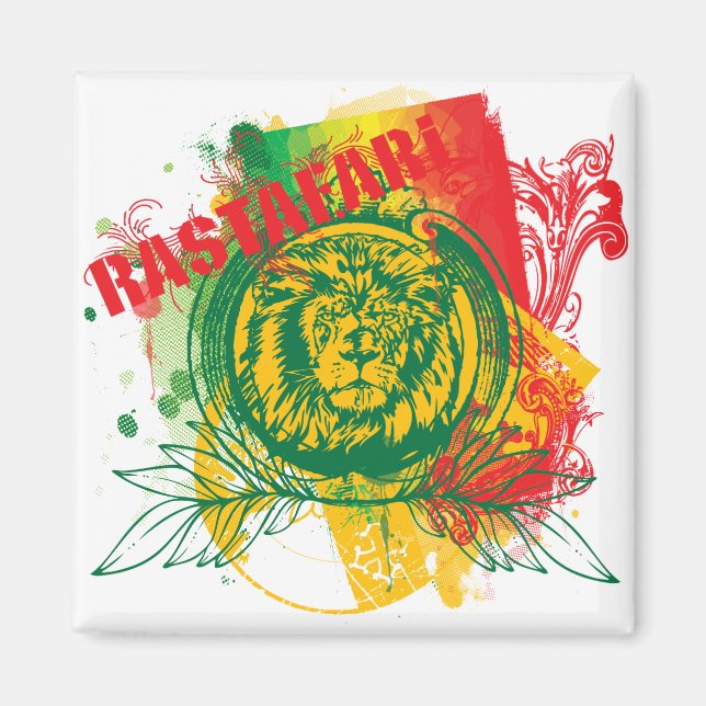 Imán Rastafari Magnet (Frente)