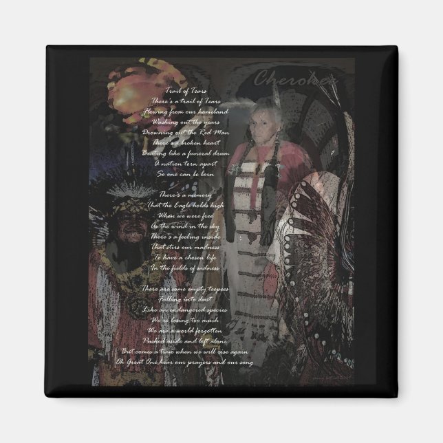 Imán rastro de lágrimas (Frente)