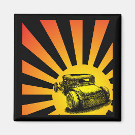 Imán Rat Rod Sunset Magnet