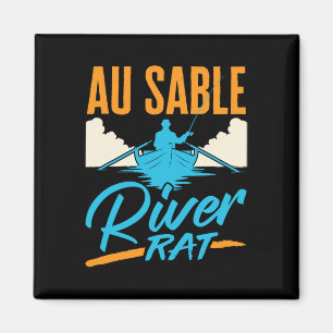 Imán Rata del río Au Sable en balsas Canoa Pesca Barcos