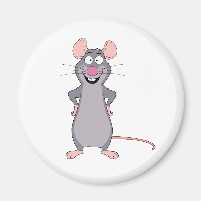 Imán rata divertida (Frente)