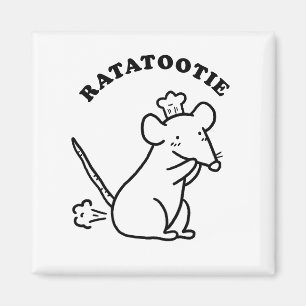 Imán Rata-tootie Cute Gracioso Animal Pun Cita Magnet