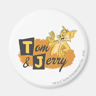 Imán Ratón de Tom y Jerry en logotipo de la pata