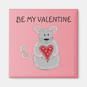 Imán Ratón del Día de San Valentín
