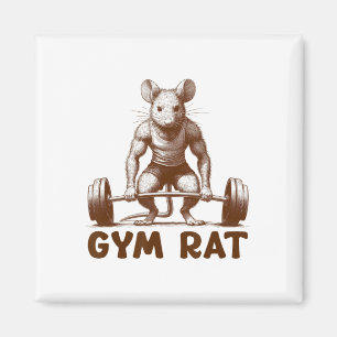 Imán Raton del gimnasio Fitness culturismo divertido en