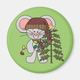 Imán Ratón del navidad que adorna el árbol