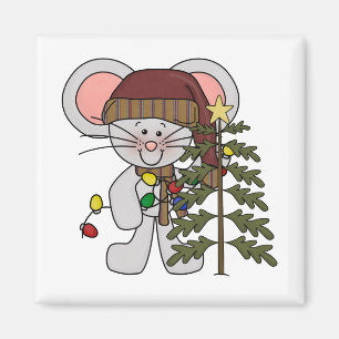 Imán Ratón del navidad que adorna el árbol