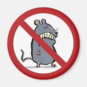 Imán ratón enojado: ¡prohibido!
