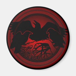Imán Raven Magnets Raven Nativo Art Fridge Magnet Gift