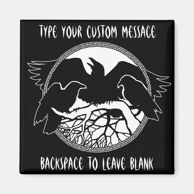 Imán Raven Magnets RavenRegalo de imanes Fridge persona (Frente)