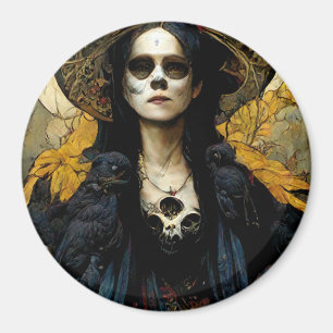 Imán Raven Witch 3 Fantasy Horror Gótico Gótico