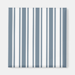 Imán Rayas de caramelo azul-gris y blanco