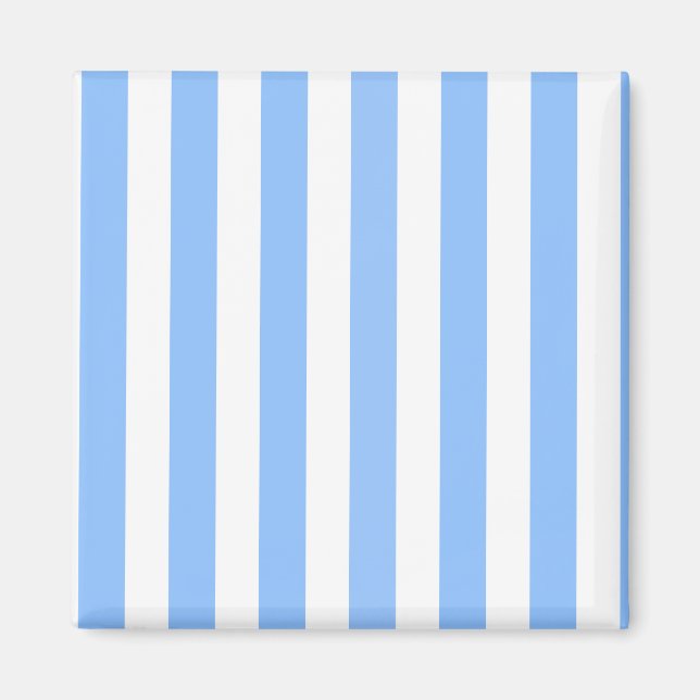 Imán Rayas de caramelo azul y blanco (Frente)