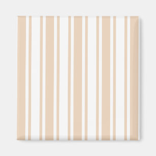 Imán Rayas de caramelo beige y blanco