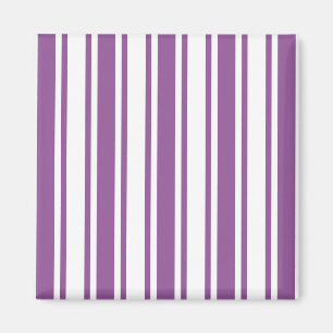Imán Rayas de caramelo morado y blanco