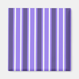 Imán Rayas de caramelo morado y blanco