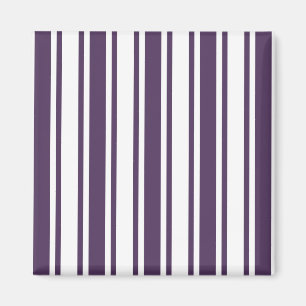 Imán Rayas de caramelo morado y blanco oscuro