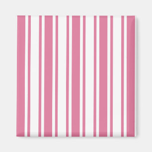 Imán Rayas de caramelo rosa y blanco