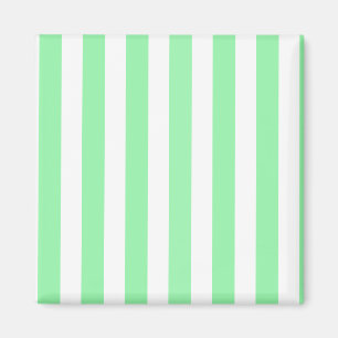 Imán Rayas de caramelo verde y blanco