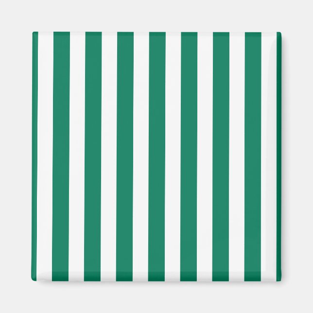Imán Rayas de caramelos verdes y blancos (Frente)
