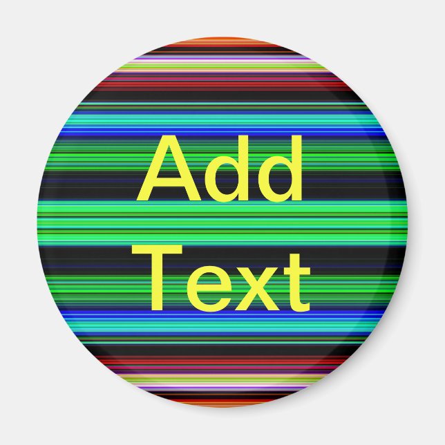Imán Rayas de colores delgadas - 1 (Frente)