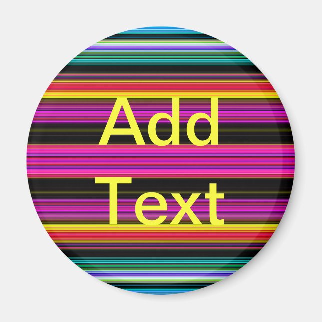 Imán Rayas de colores delgadas - 2 (Frente)