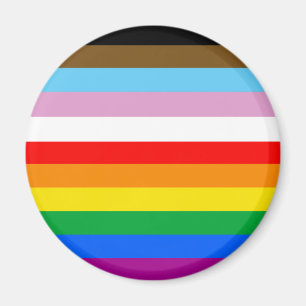 Imán Rayas de la Bandera de Progreso LGBTQ+