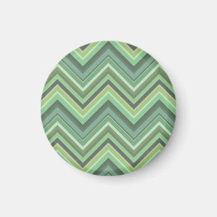 Imán Rayas de zigzag verde oliva