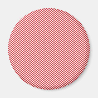 Imán Rayas diagonales rojas y blancas