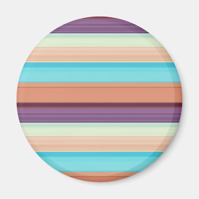 Imán Rayas marrones azules cortas (Frente)