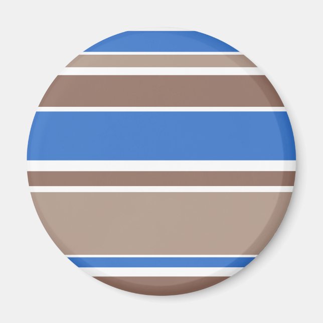 Imán Rayas marrones y azules (Frente)