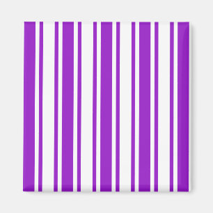 Imán Rayas reales de caramelo morado y blanco